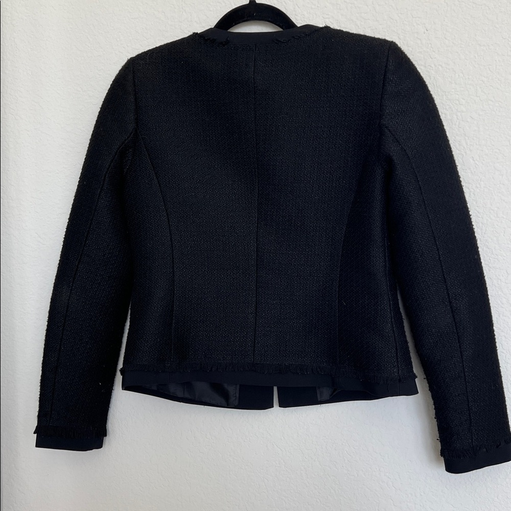 Karl Lagerfeld Black Tweed Blazer - Picture 5 of 7